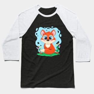 Little cartoon FOX. Baseball T-Shirt